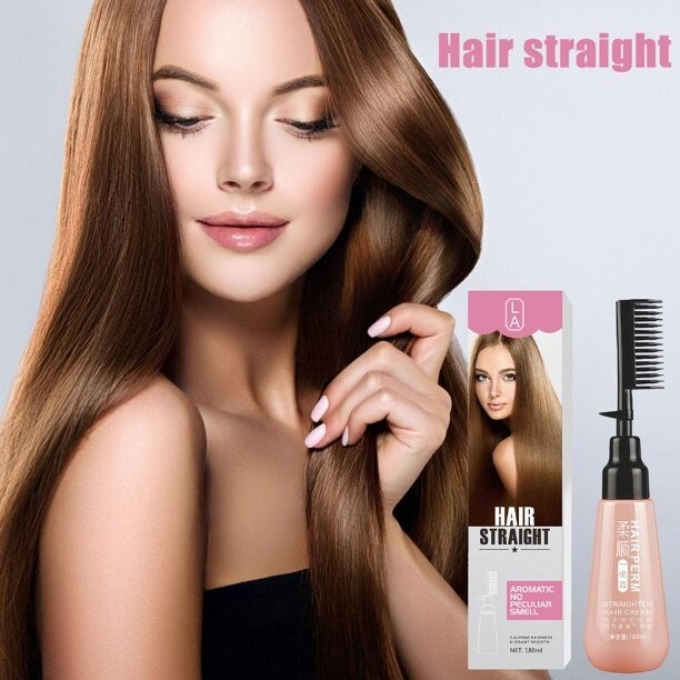 Hair Relaxers Straightening comb No Peculiar Smell Claming Rashness (Home use)