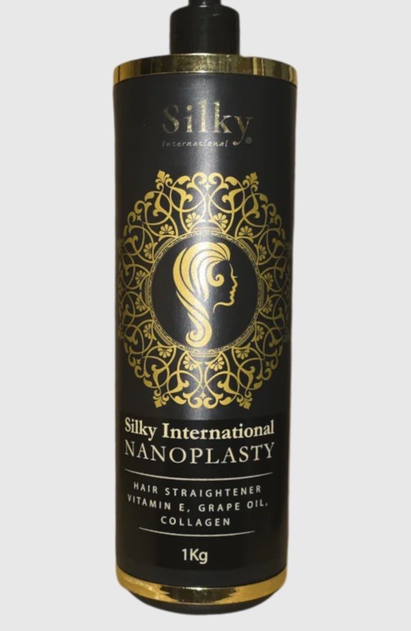 Silky International NANOPLASTY hair Straightener Vitamin E, Collagen, NEW NO BOX
