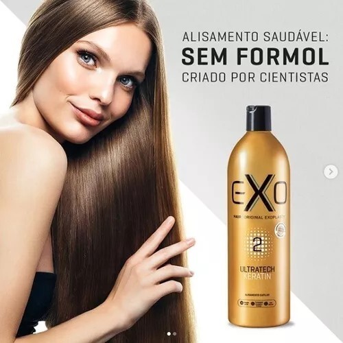 Exo Hair Exoplasty Ultratech Keratin 2x500ml Progressive Kit No Formaldehyde