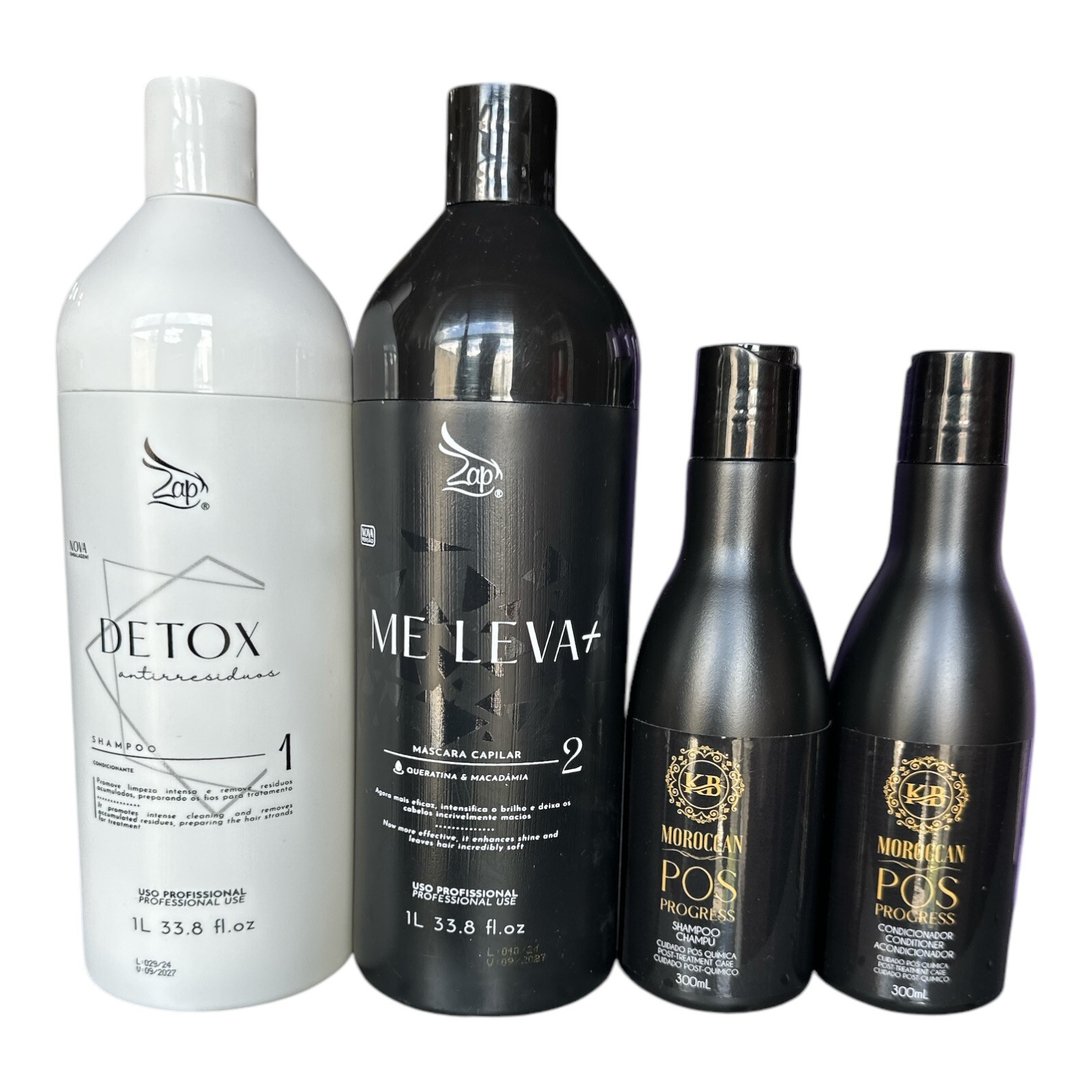 Zap Me Leva Keratin Treatment With KB Moroccan Daly Care Kit.