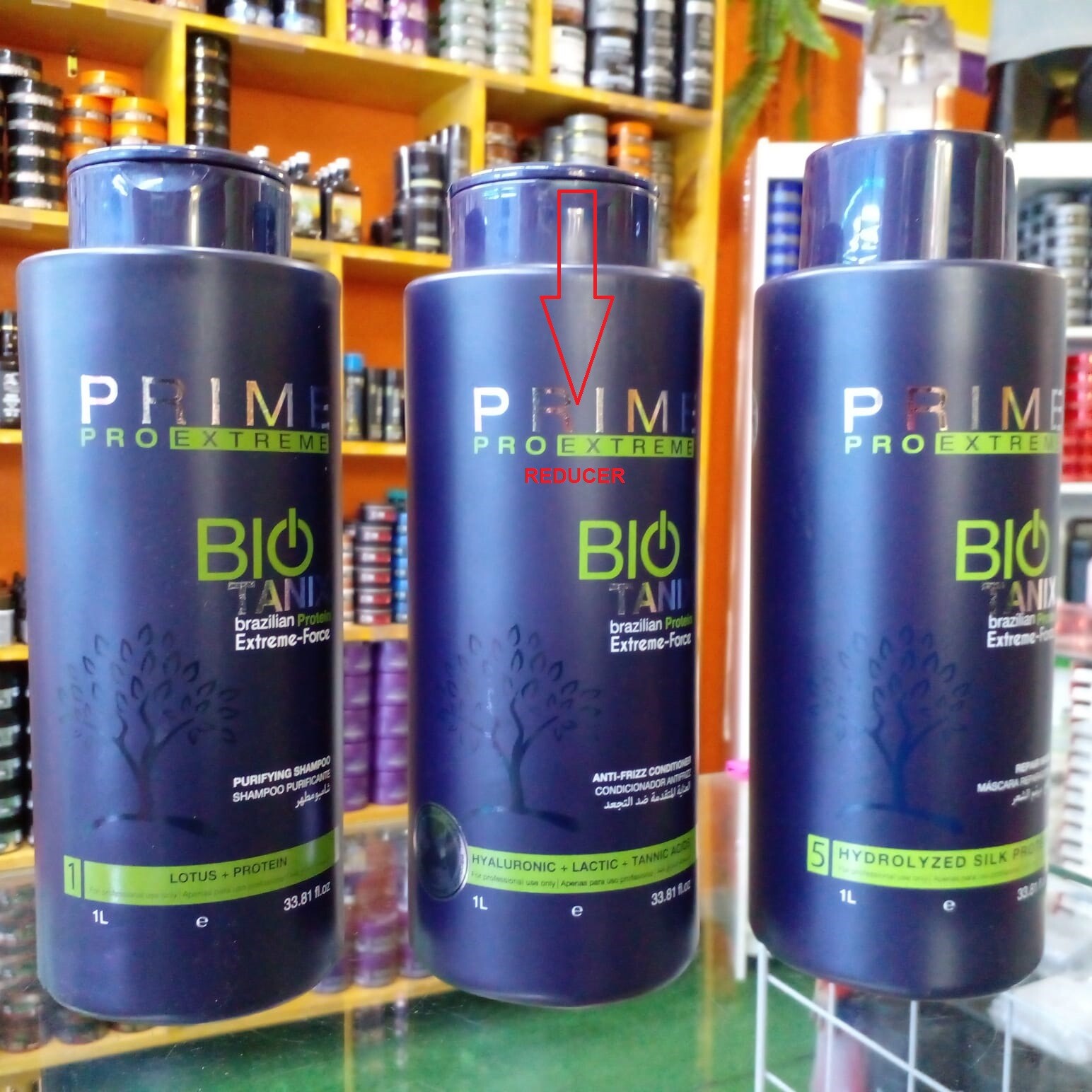 BIO TANIX PRIME EXTREME KERATIN BRAZILIAN NO FORMOL Professional 3 products