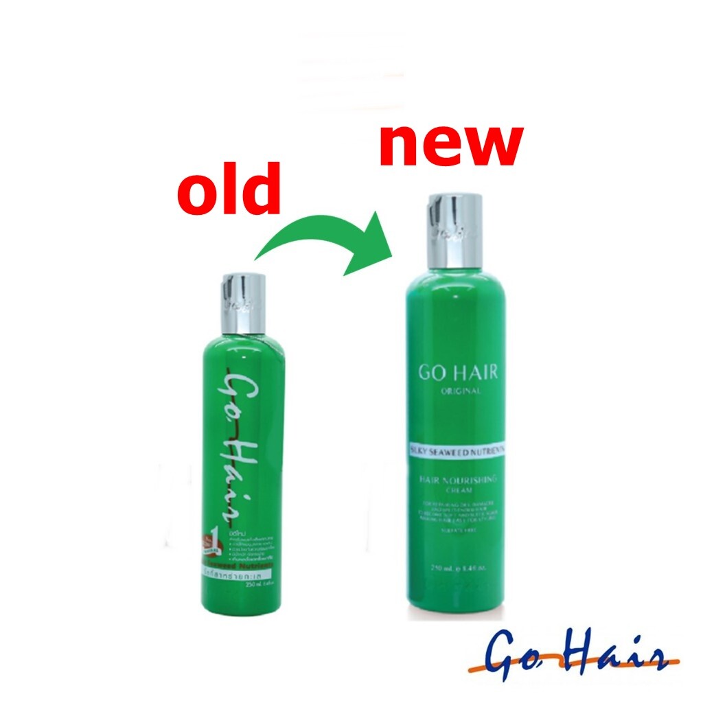 4x Go Hair Silky Seaweed Nutrients for dry & damaged hair with split ends 250ml