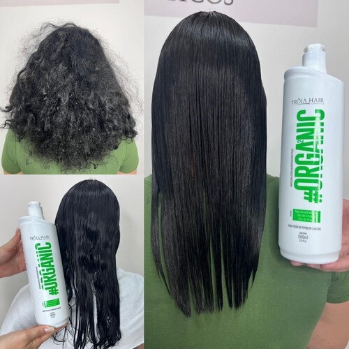 TREATMENT KERATIN Troia Hair Organic SET 2 x 1 Liter shampoo + reducer
