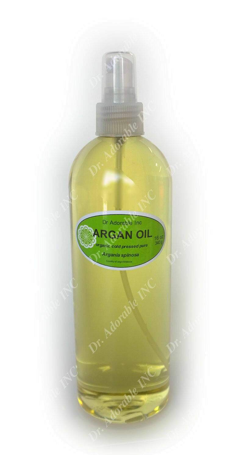 100 % Pure Organic Argan Oil for Skin Hair Face & Nails Comes with a Sprayer !