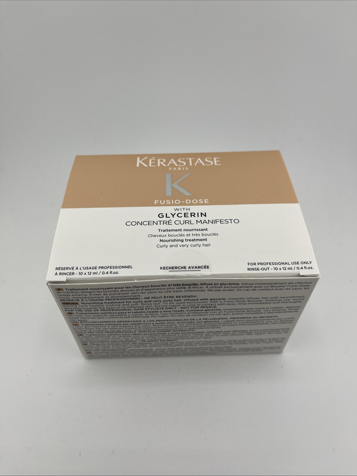 Kerastase Fusio-Dose Concentre Curl Manifesto With Glycerin 10 vials 0.4oz/12ml