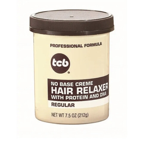 TCB Professional Formulas No Base Creme Hair Relaxer – 7.5 oz (212 g) – Regular