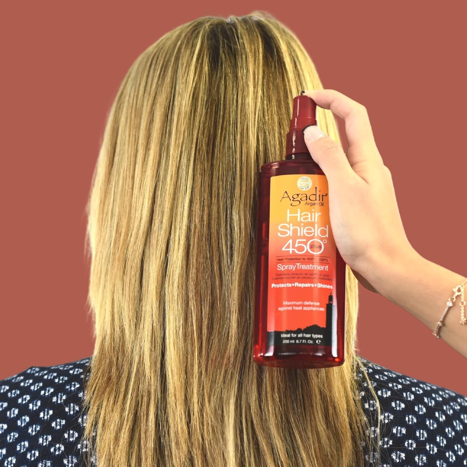 Agadir Argan Oil Hair Shield 450 Spray Treatment 6.7 oz (3 Pack)