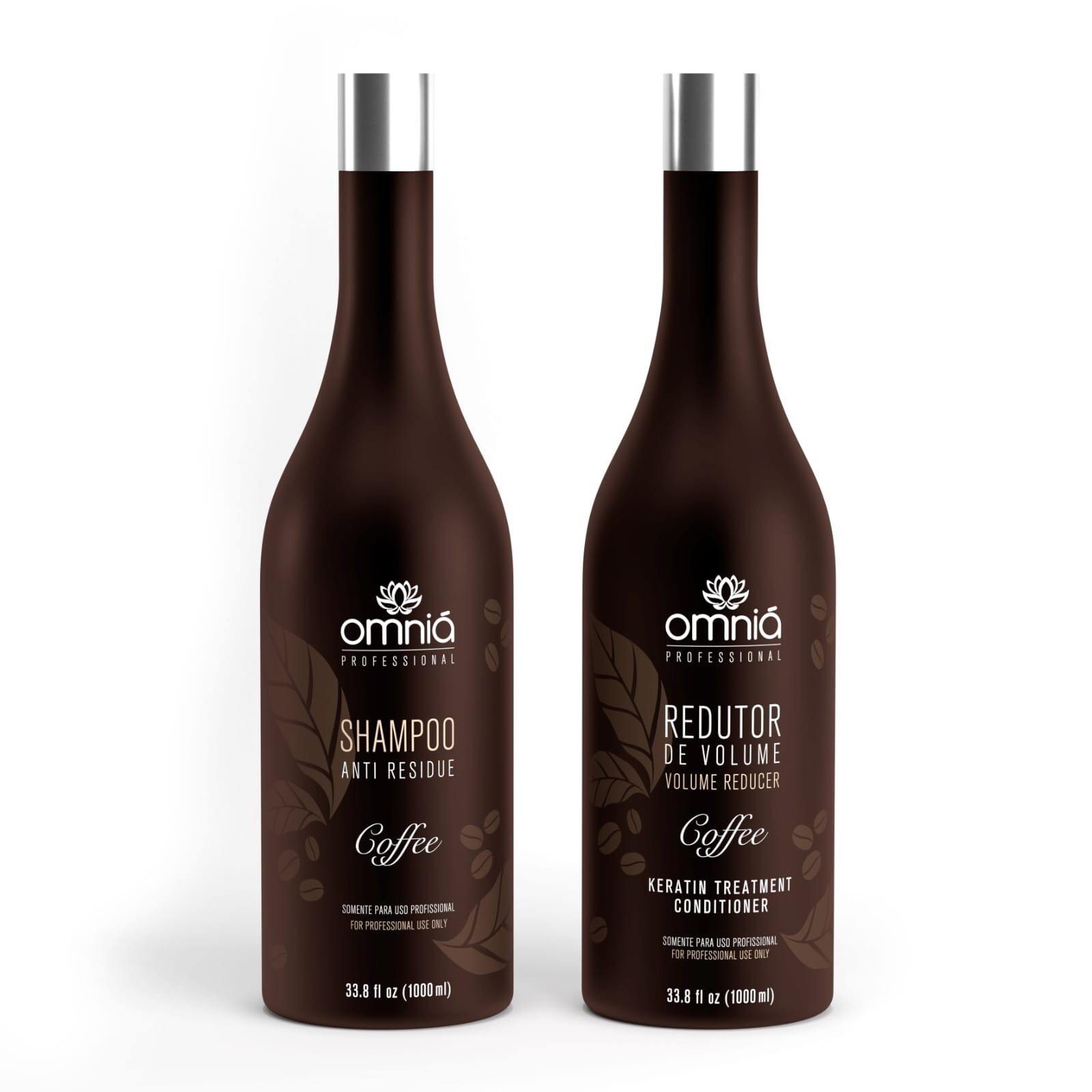 Omnia Coffee Volume Reducer Kit 2×1L Brazilian Keratin Treatment