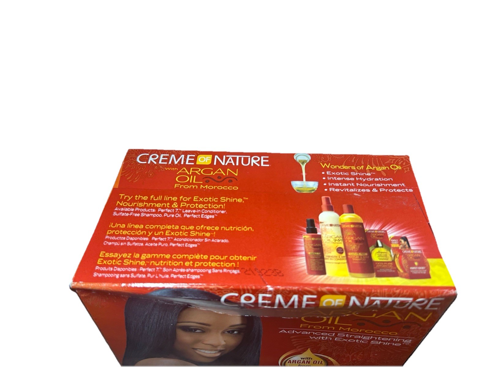 Creme Of Nature With Argan Oil Relaxer- SUPER Advanced Straightening 1 Box New