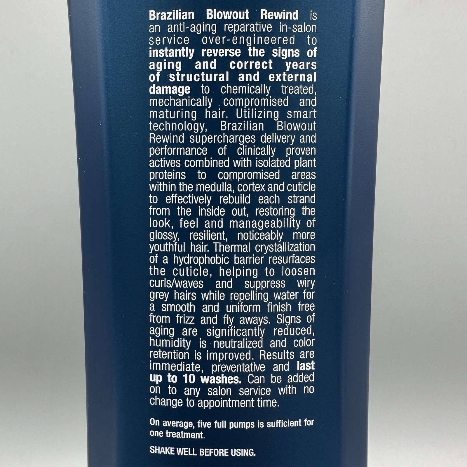 Brazilian Blowout Rewind Anti Aging Reparative Salon Treatment – 34 oz