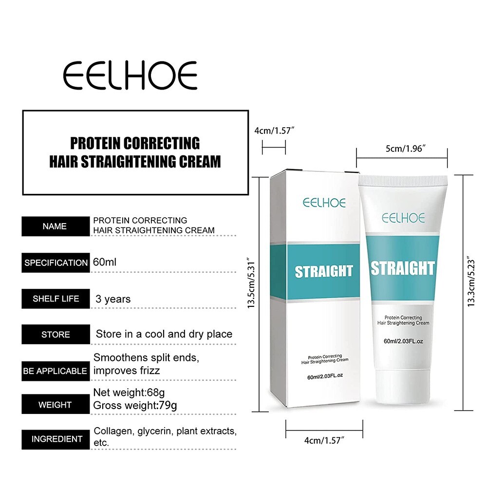 2023 Protein Correcting Straightening Hair Cream Straight Fast Smooth Silk Gloss