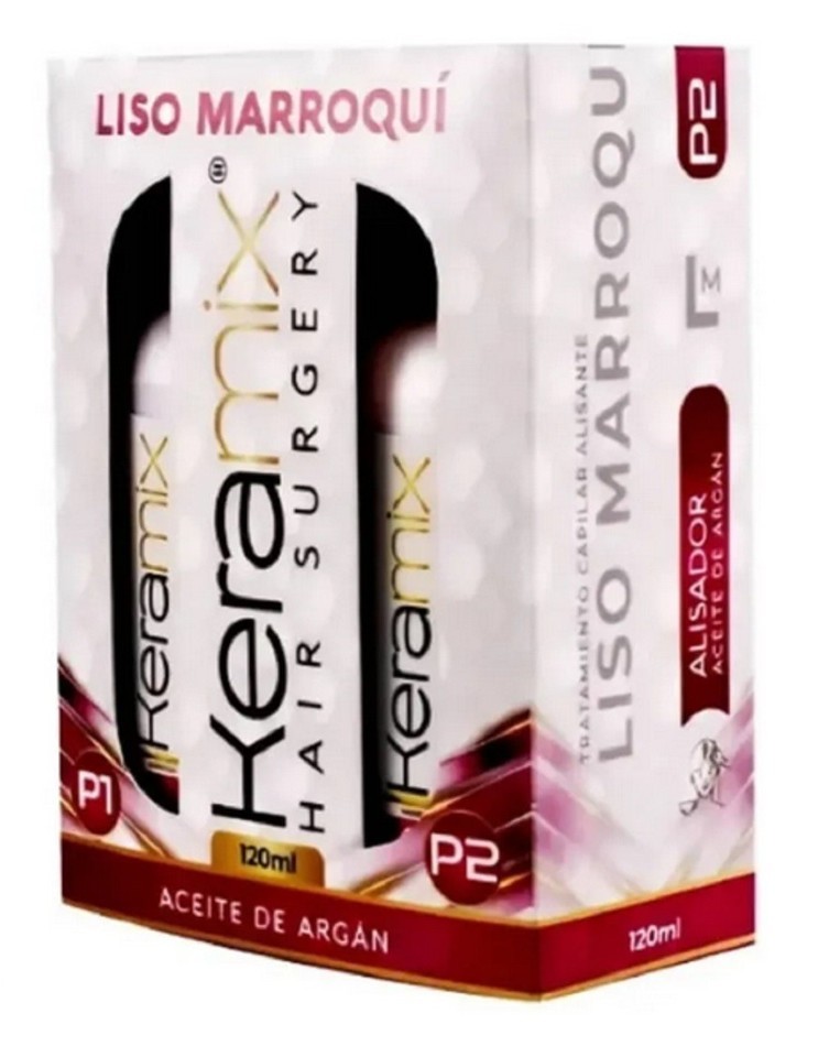 CIRUGIA CAPILAR KERAMIX ALISADOR MARROQUI ALISADO KERATINA PROFESIONAL KIT 120ML