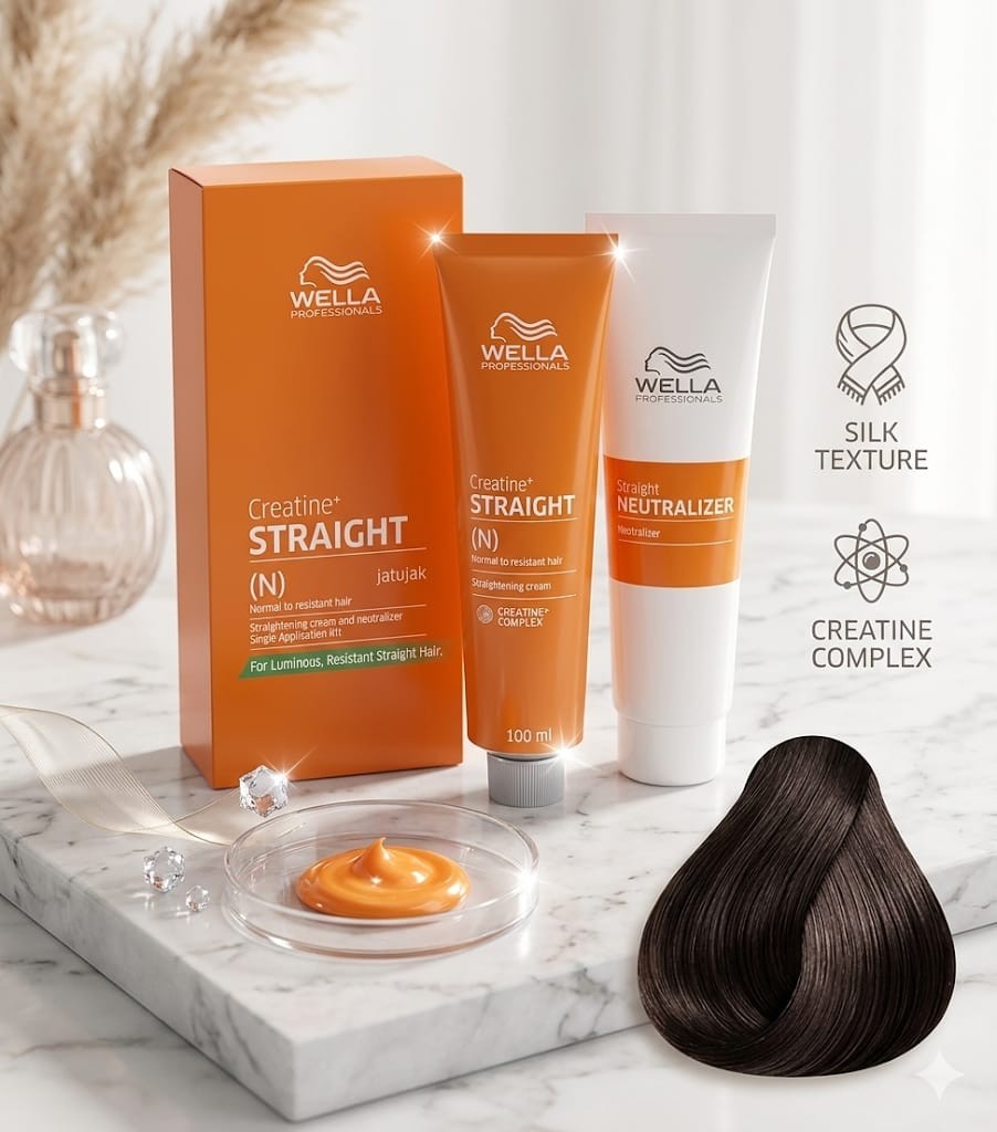 WELLA STRAIGHT(N) Permanent Straight System Hair Straightening Cream 100ML BOTH