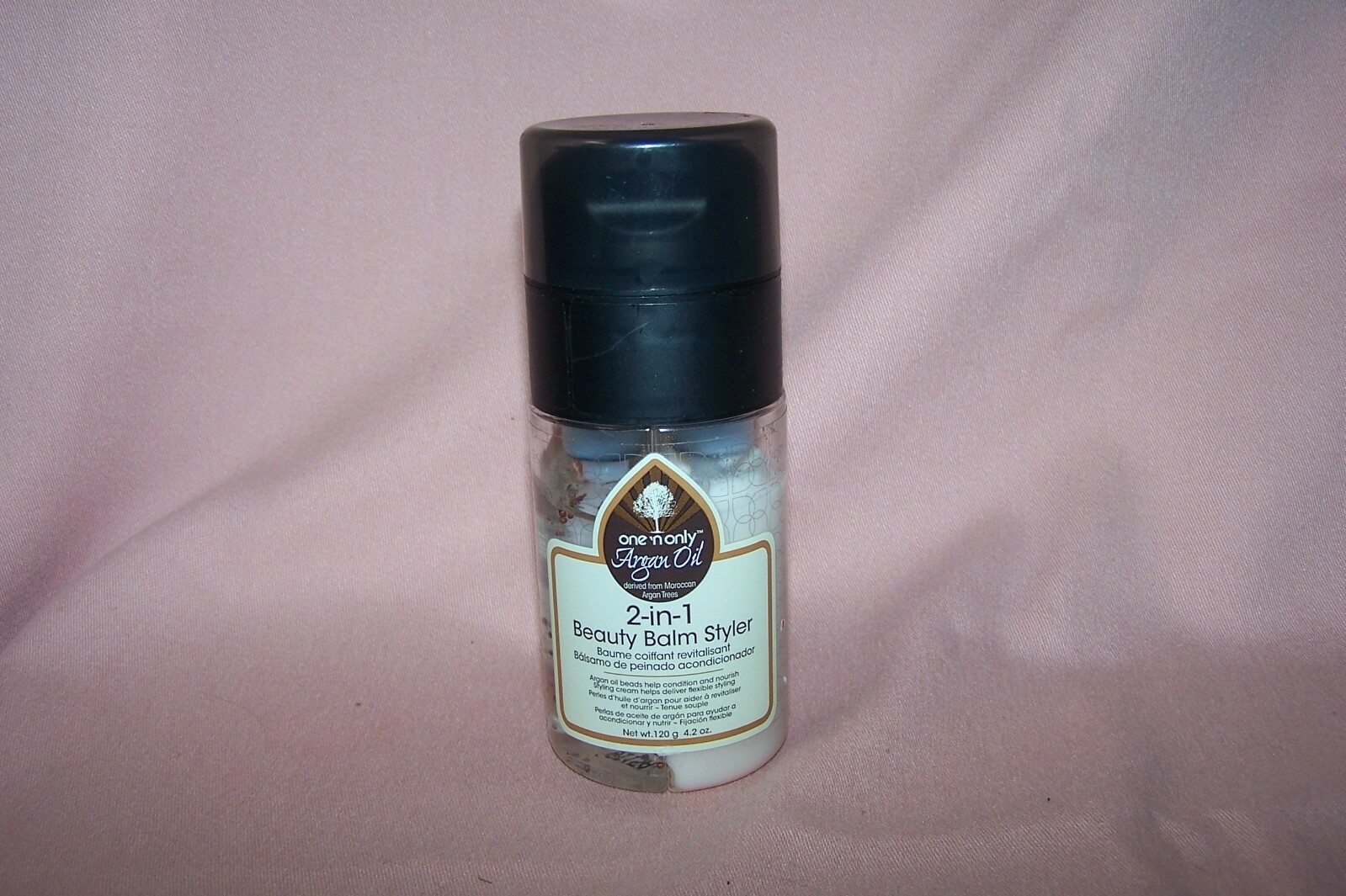 ONE ‘N ONLY Argan Oil 1 in 2 Beauty Balm Styler 4.2 OZ Nourishing Anti-Frizz