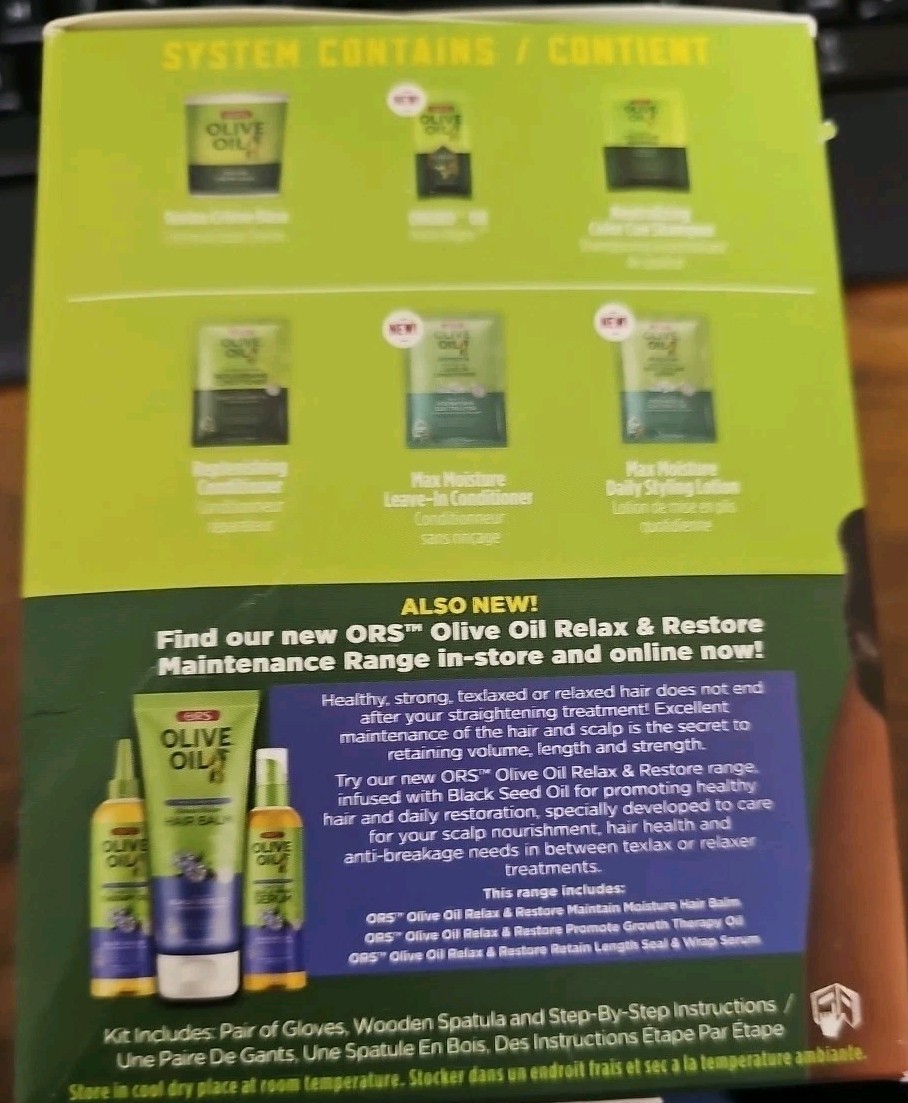 ORS Olive Oil TexLax & Stretch Semi- Straightening System (For All Hair Types)