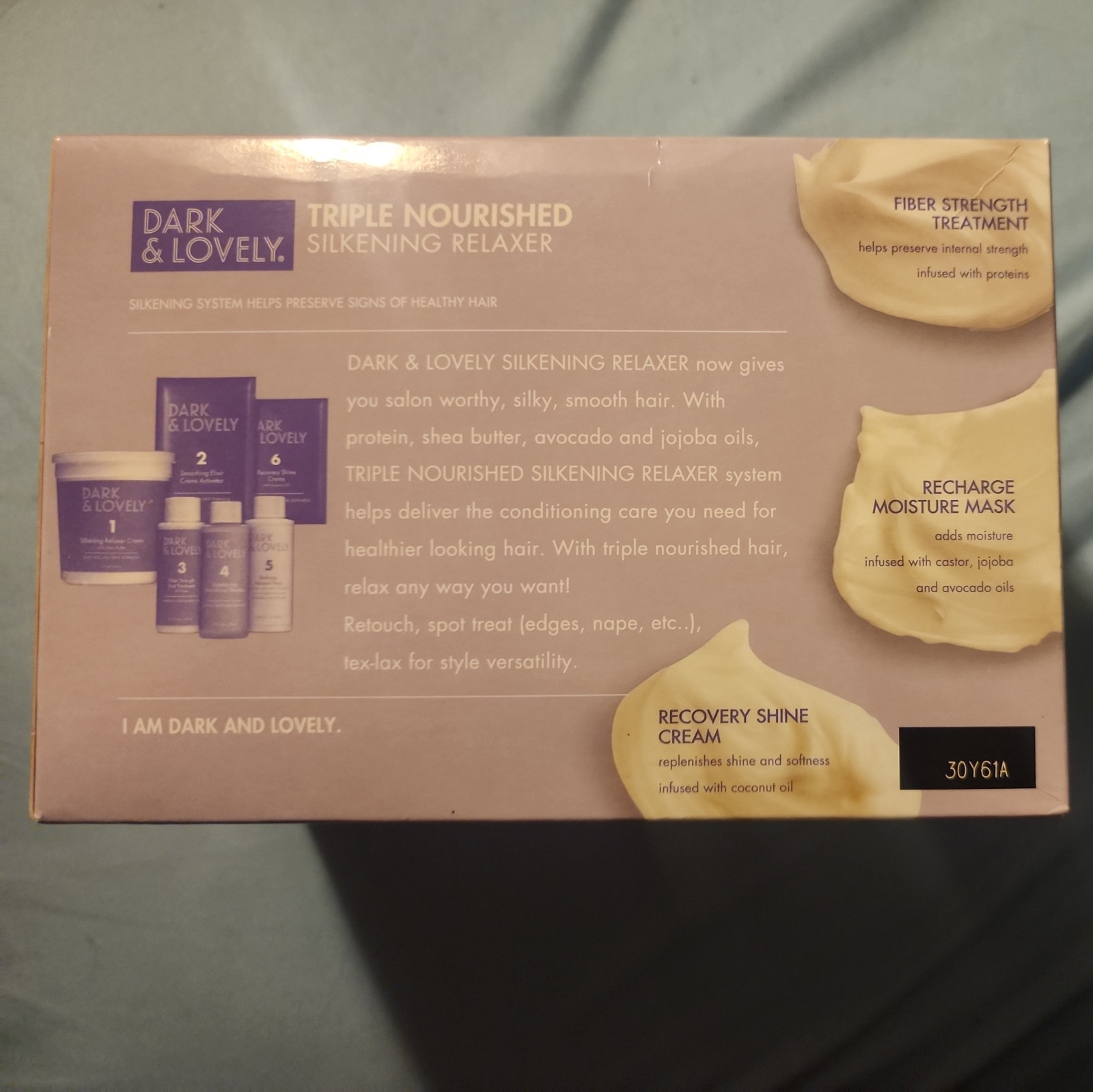 1 Box of Dark & Lovely Triple Nourished Silkening Relaxer No Lye Dye NEW SEALED