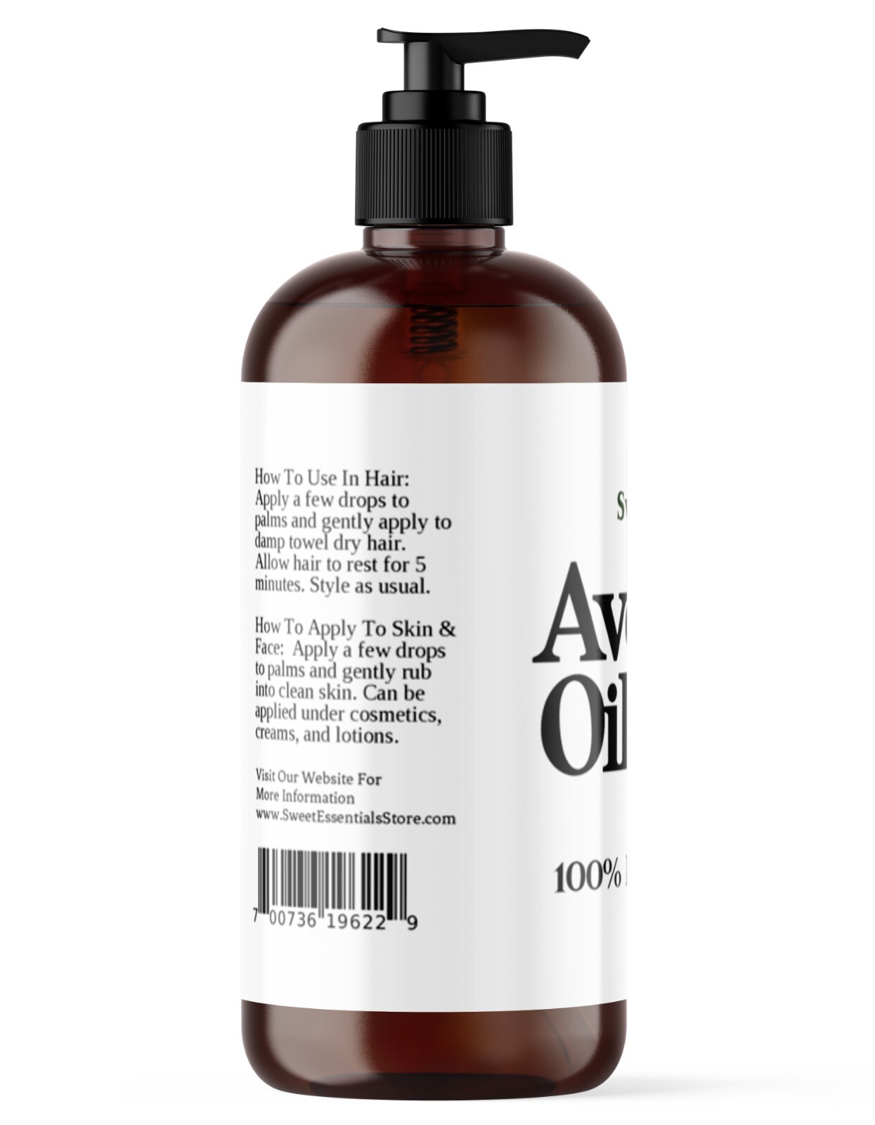Organic Avocado Oil | 16oz | Imported From Italy | Cold Pressed | 100% Pure