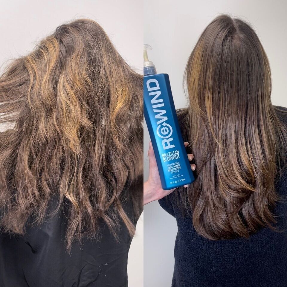 Brazilian Blowout Rewind Anti Aging Reparative Salon Treatment 34oz