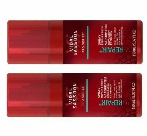 ( LOT 2 ) X VIDAL SASSOON Repair & Finish Spray Smoothing Protect Hair 5 oz Each