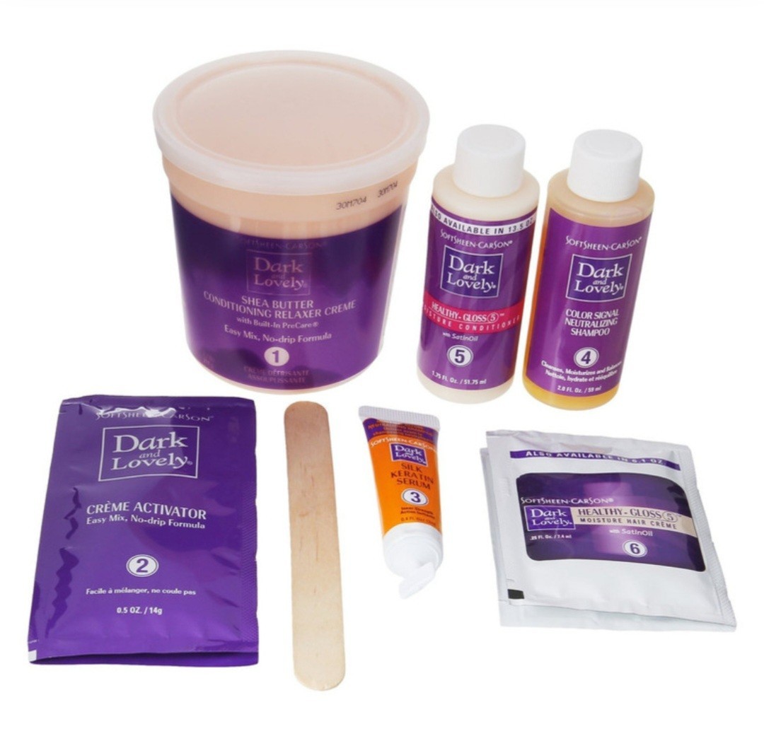 Softsheen-Carson Dark & Lovely Triple Nourish No-Lye Silkening Relaxer Kit Super