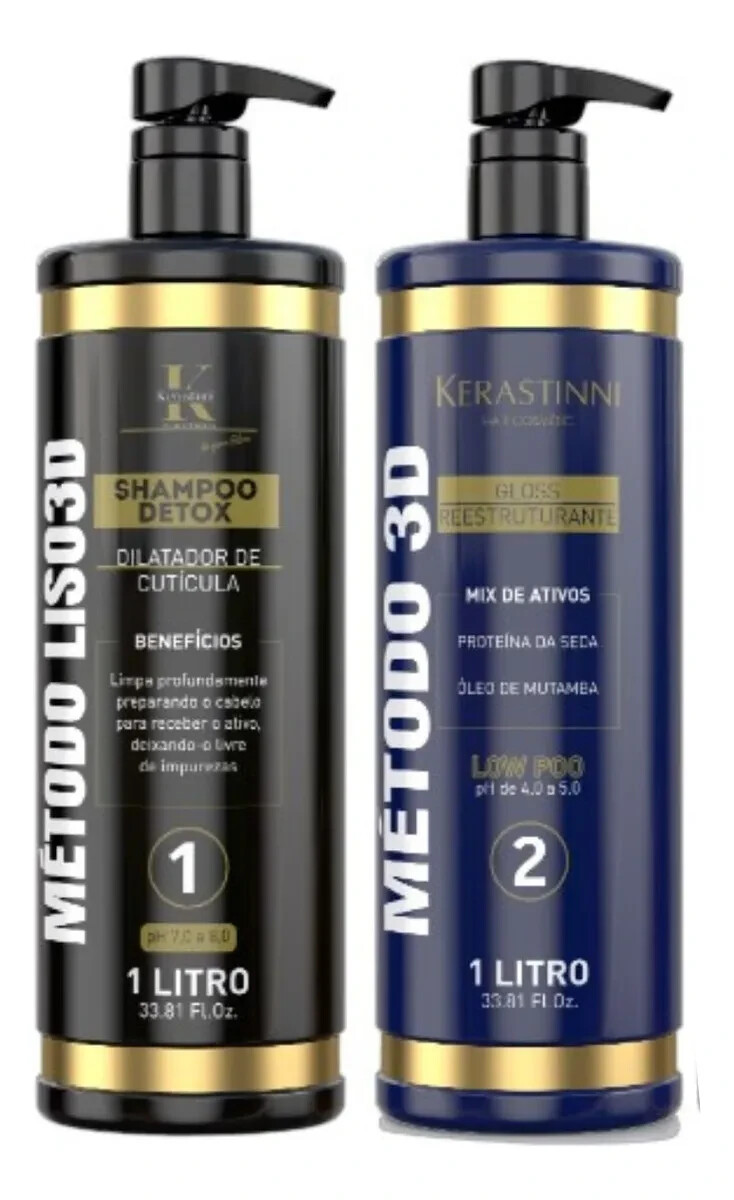 Kerastinni Metodo Liso 3D Progressive Realinhamento termico kit Brazil..