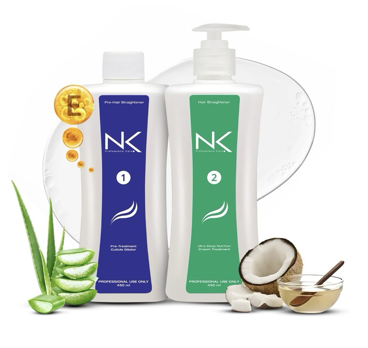 NK Professional Care Hair Straightener. Hair Surgery with Keratin. 15oz Pack