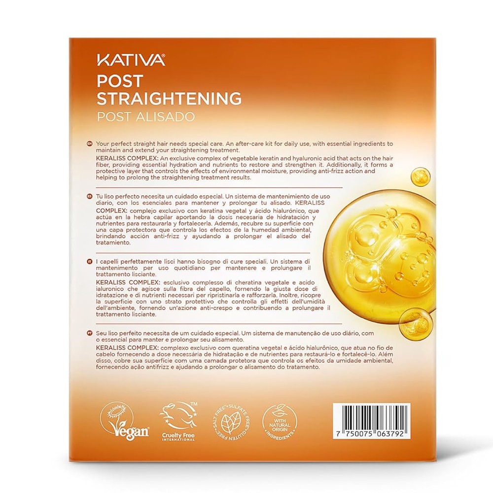 KT POST ALI KIT X3 Formaldehyde-Free Keratin Hair Straightening Treatment
