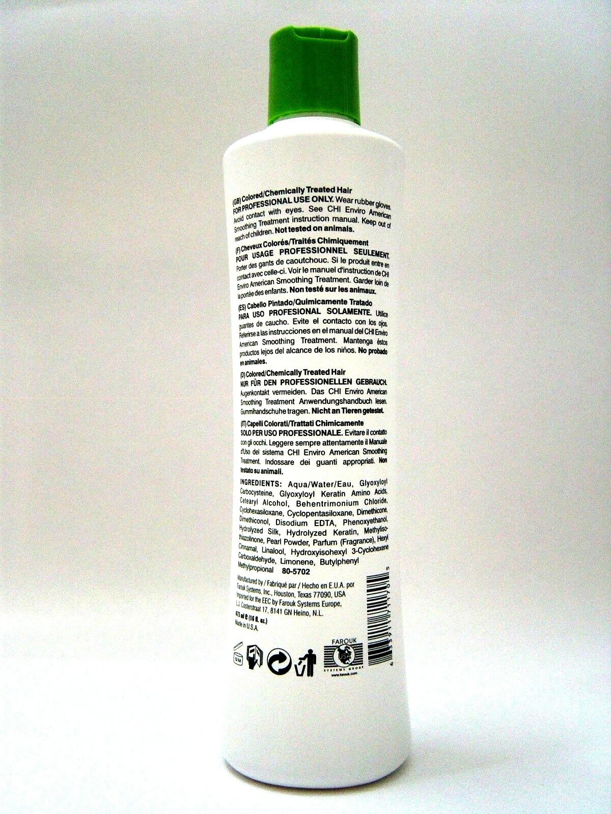 CHI ENVIRO SMOOTHING TREATMENT COLORED/CHEMICALLY &Smoothing Masque, 12 Oz