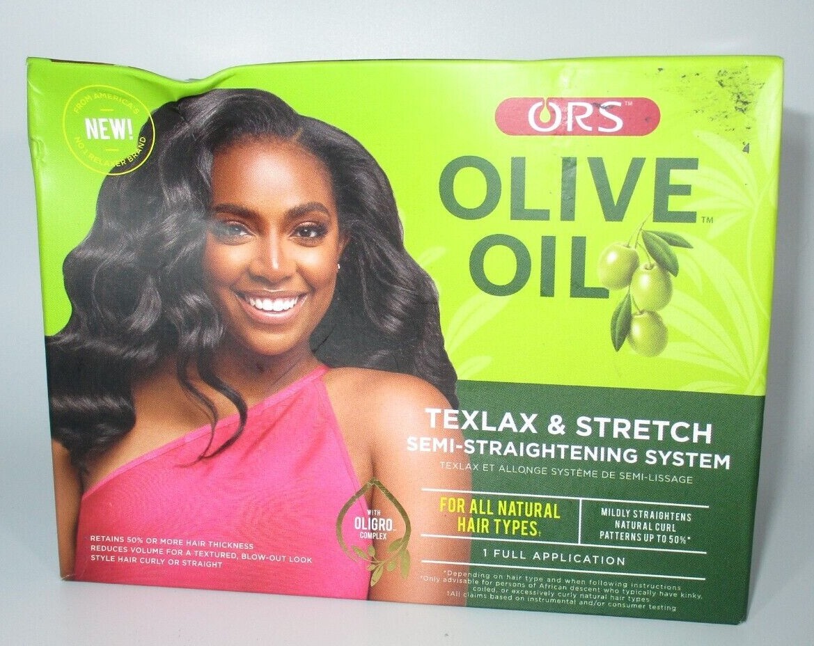 ORS Olive Oil TexLax & Stretch Semi- Straightening System For All Hair Types.