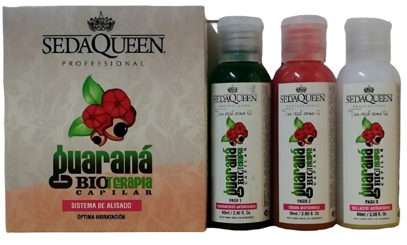 2 Kits Hair Surgery Seda Queen Bioterapia Guarana 50 ml (3 steps) Hydration