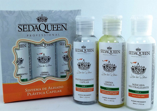 KIT CIRUGÍA CAPILAR PLÁSTICA SEDA QUEEN (3 PASOS) 50 ML