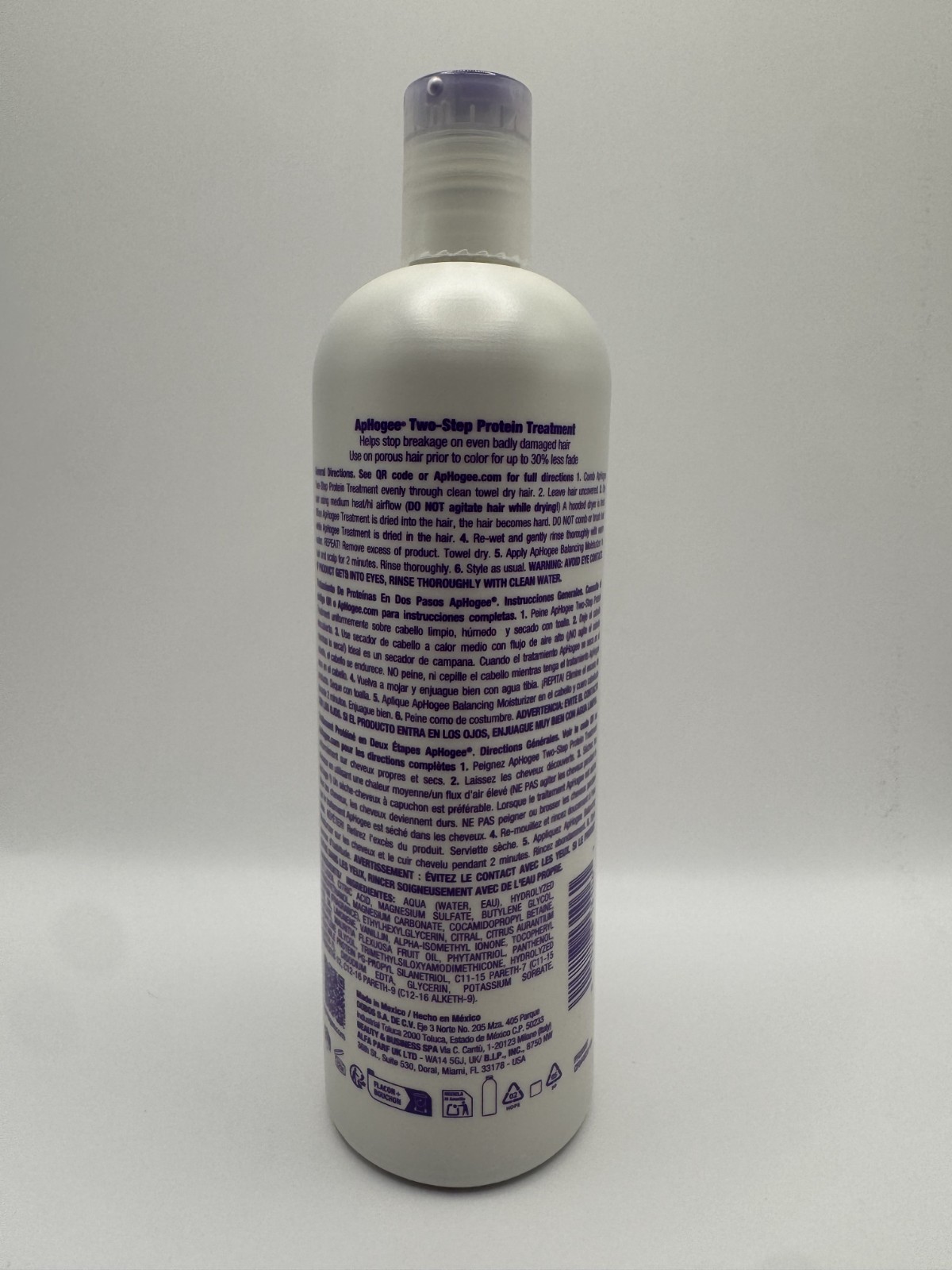 Aphogee Two Step Protein Treatment 16 Fl Oz Rebuilds Damaged Hair Stops Breakage