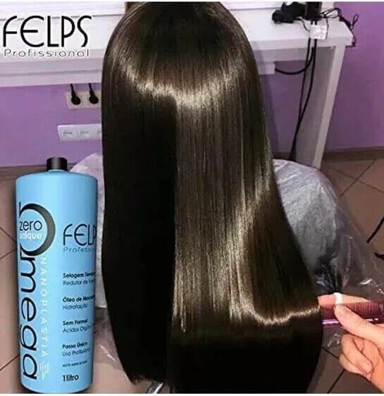 Felps Omega Zero Nanoplastia Sensitive Brazilian Keratin Hair Treatment 1L/34 oz