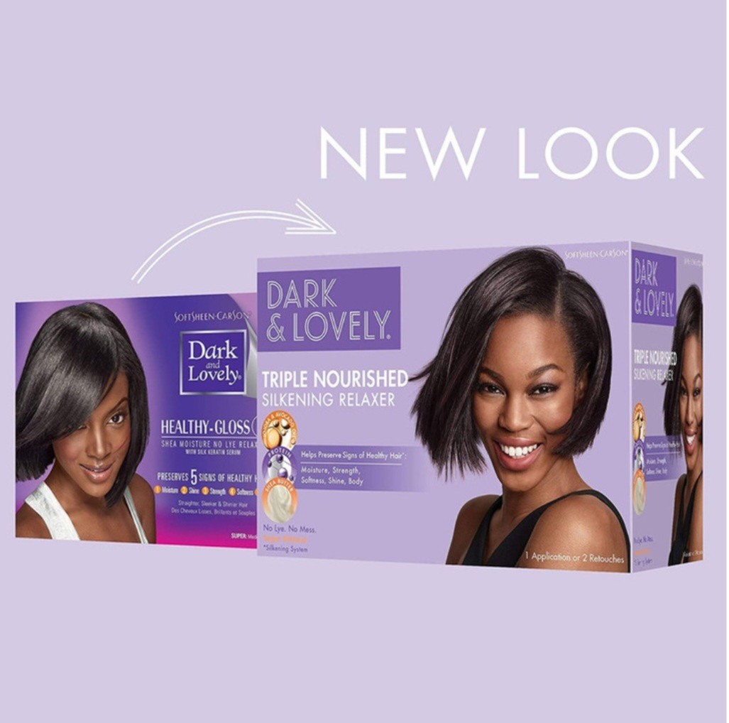 Softsheen-Carson Dark & Lovely Triple Nourish No-Lye Silkening Relaxer Kit Super