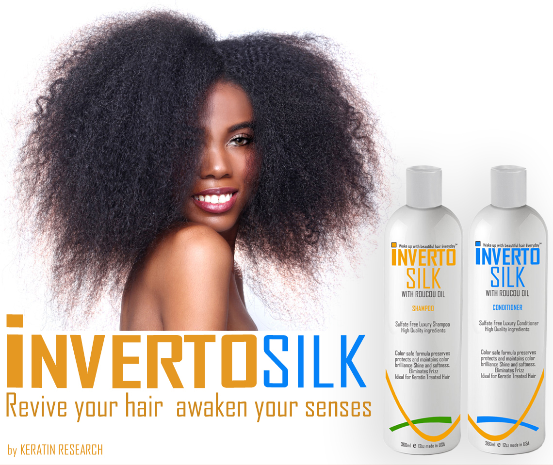 Inverto Silk Luxurious Sulfate Free Shampoo & Conditioner Set With Roucou Oil