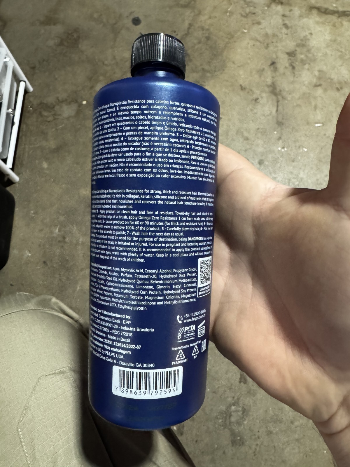 Felps Professional Thermal Sealing Omega Zero Unique Nanoplastia 500ml/16.9fl.oz