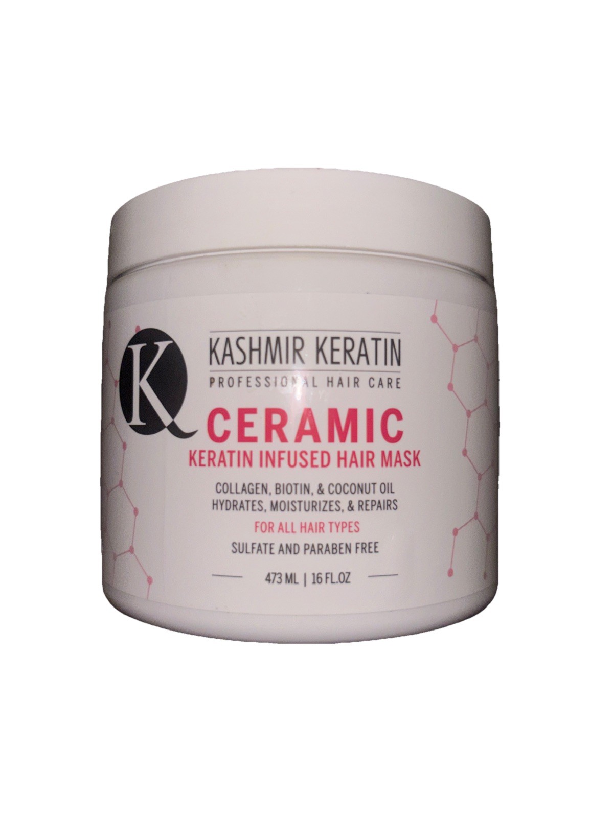 (2) Kashmir Keratin hair mask Ceramic Mask For All Types of Hair 16 fl.oz