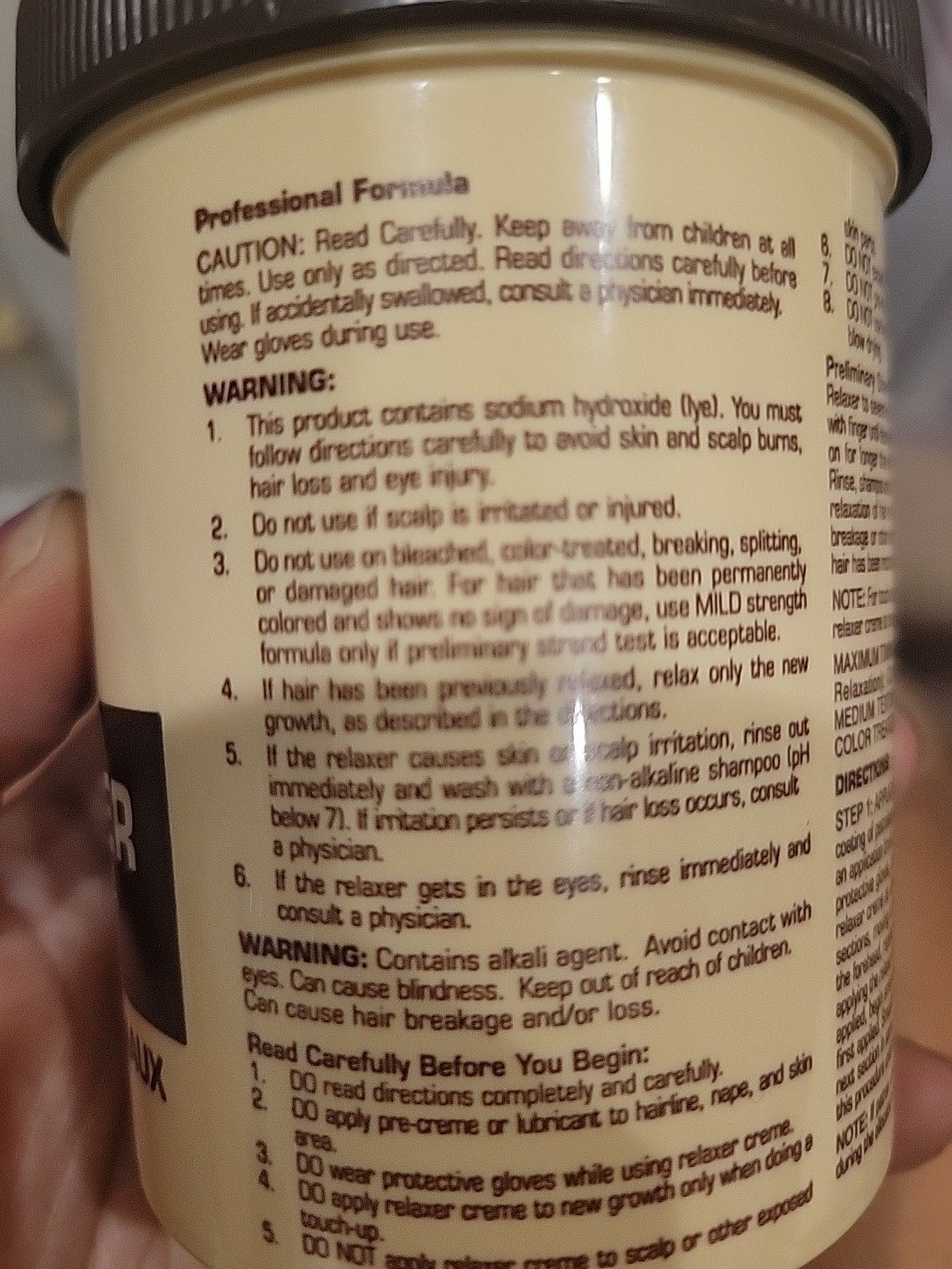 TCB Professional Formulas No Base Creme Hair Relaxer – 7.5 oz (212 g) – Regular