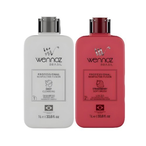 Wennoz Napolitan Fusion Strawberry B.Tox / Treatment Anti-Frizz 2x1L/33.8 fl.oz
