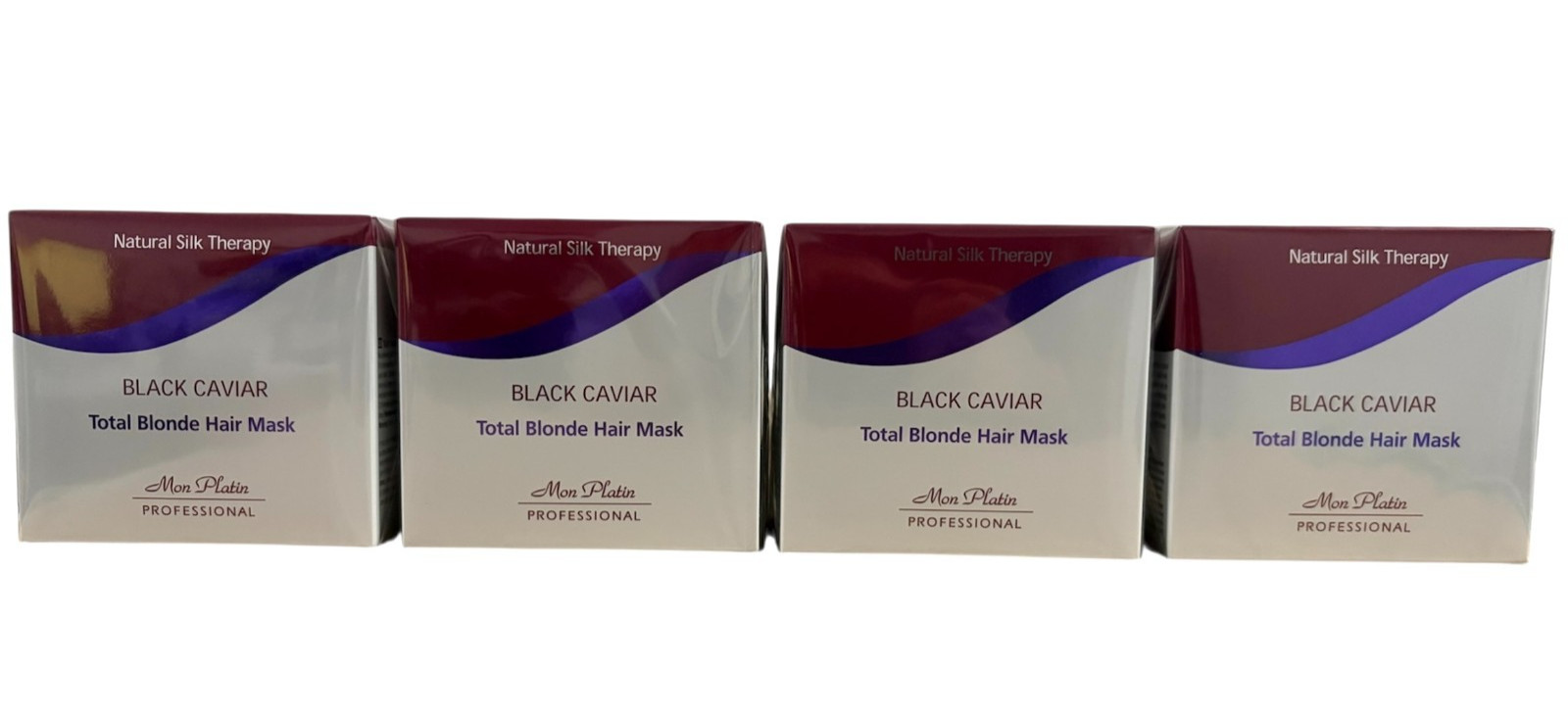 Mon Platin Total Blonde Hair Treatment Mask, enriched with Black Caviar 17oz X 4