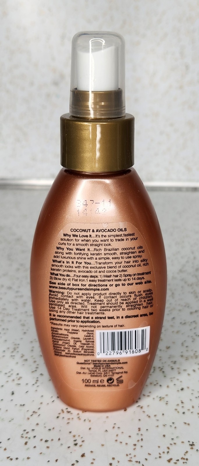 Express Ever Straight Brazilian Keratin Therapy 14 Day Smoothing Treatment New!