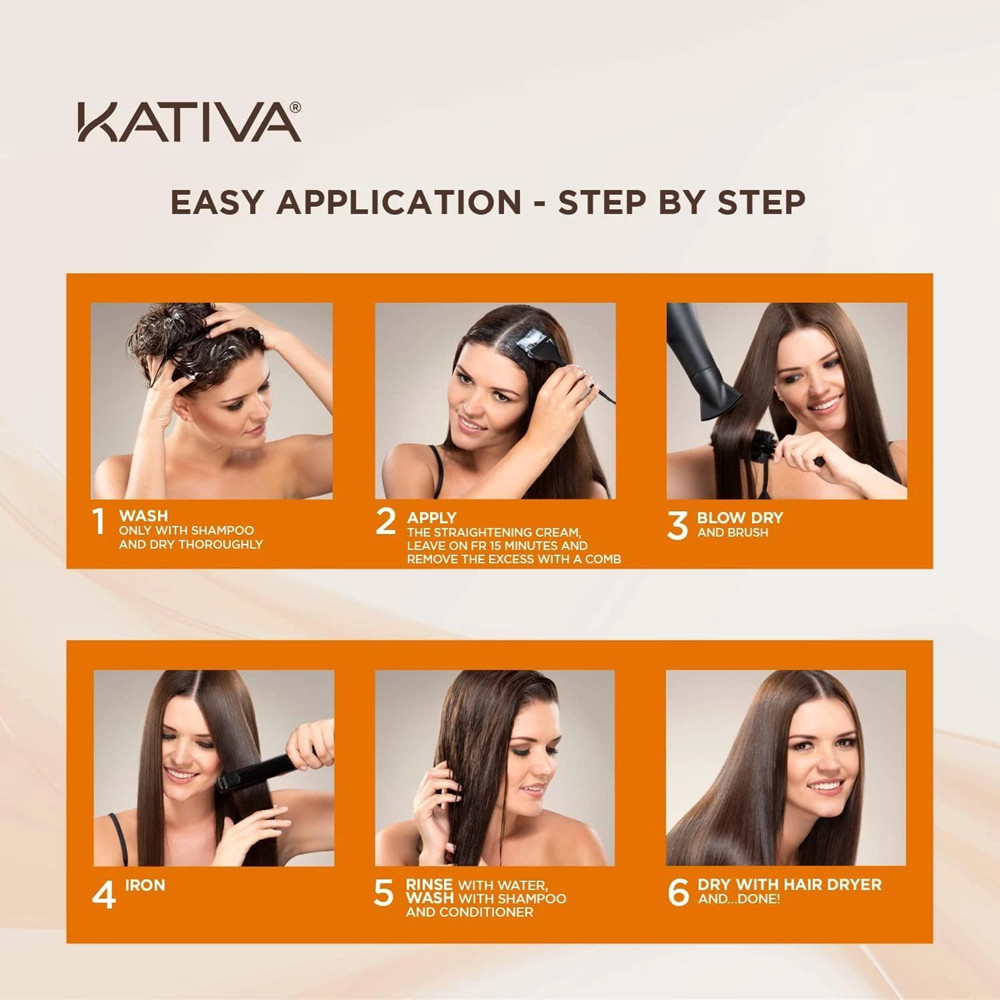 Kativa Brazilian Straightening Kit 12 Weeks Home Use Professional Keratin
