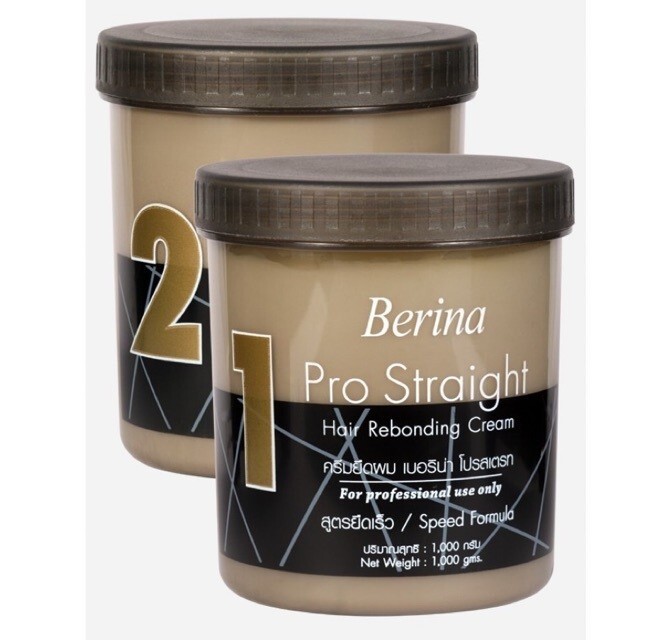 Berina Pro Striaght Hair Rebonding and Relock Neutralizer Cream 1000 ml 1 Set