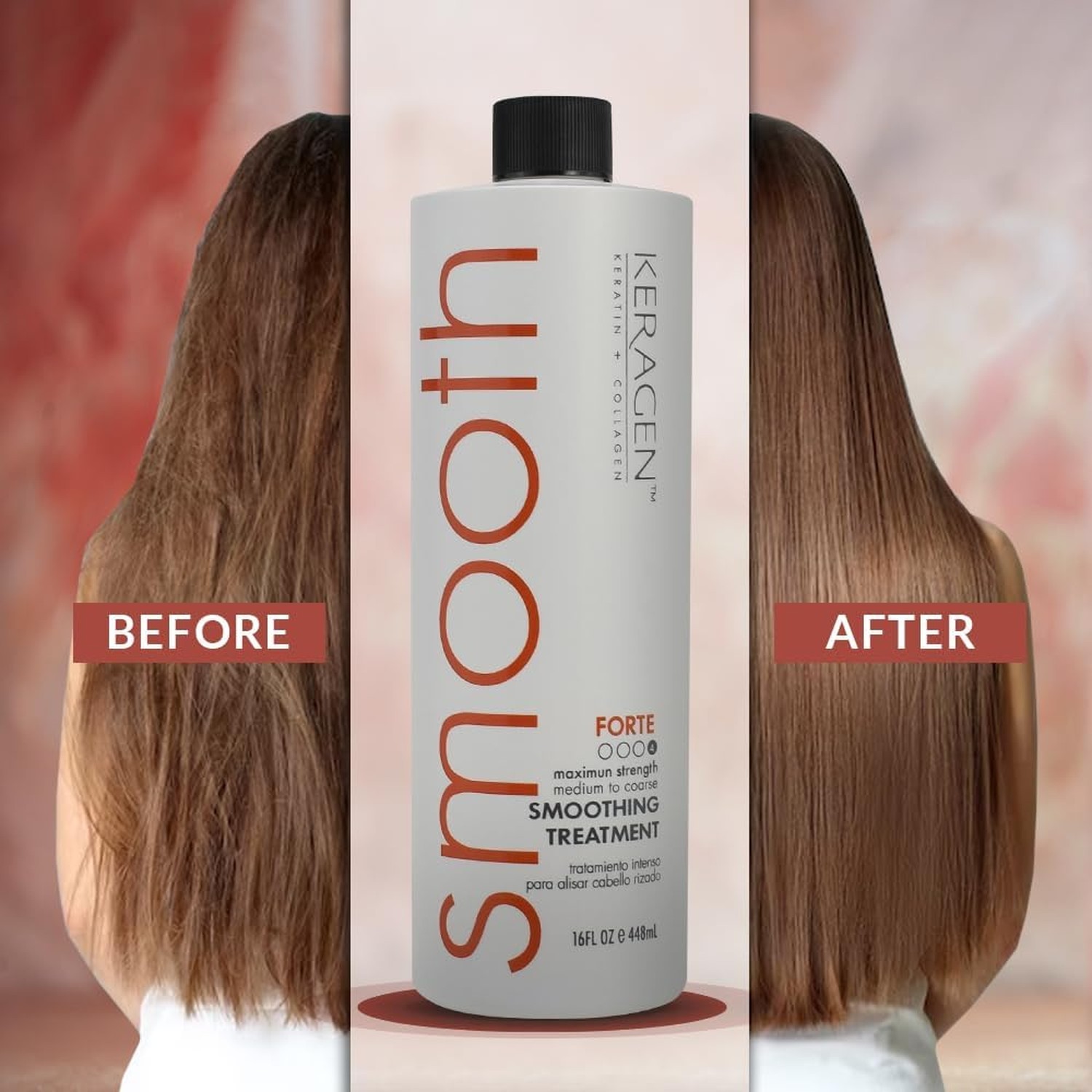 KERAGEN – Brazilian Smoothing Keratin Hair Treatment, Blowout Straightening S…