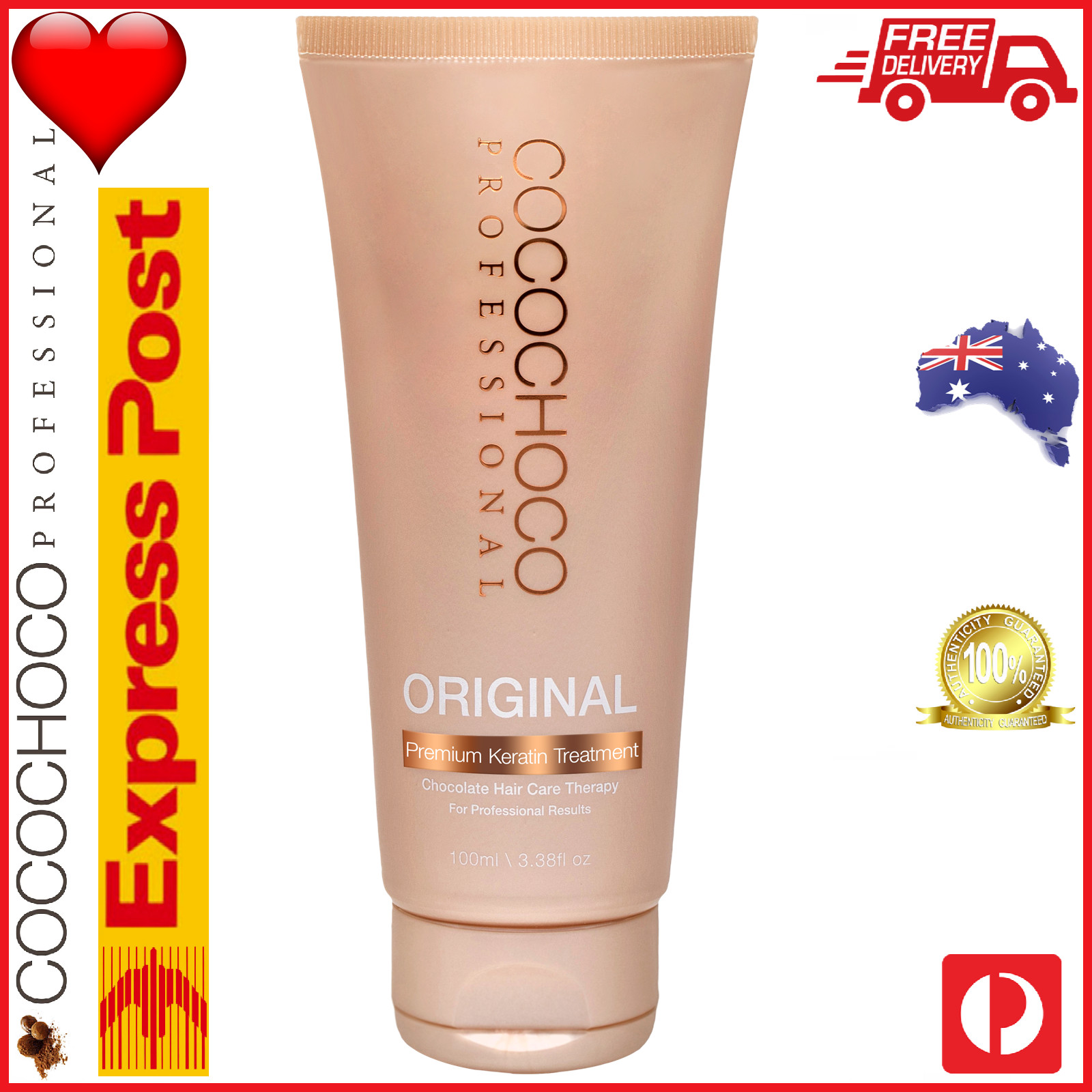 ❤❤ COCOCHOCO Pro ORIGINAL Brazilian Keratin Straight Hair Treatment 100ml EXPRES