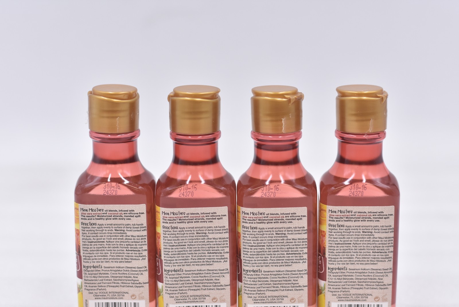 Lot of 4 Maui Moisture Strenght & Anti-Breakage + Agave Raw Oil 4.2oz