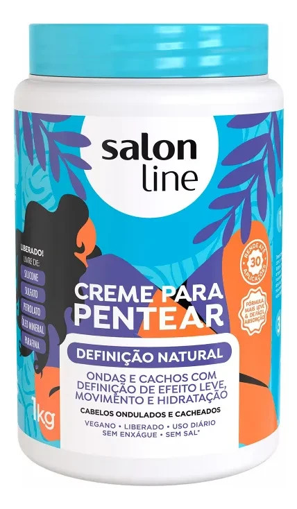 Salon Line Natural Definition 1kg Styling Cream and Serum Oil 200ml