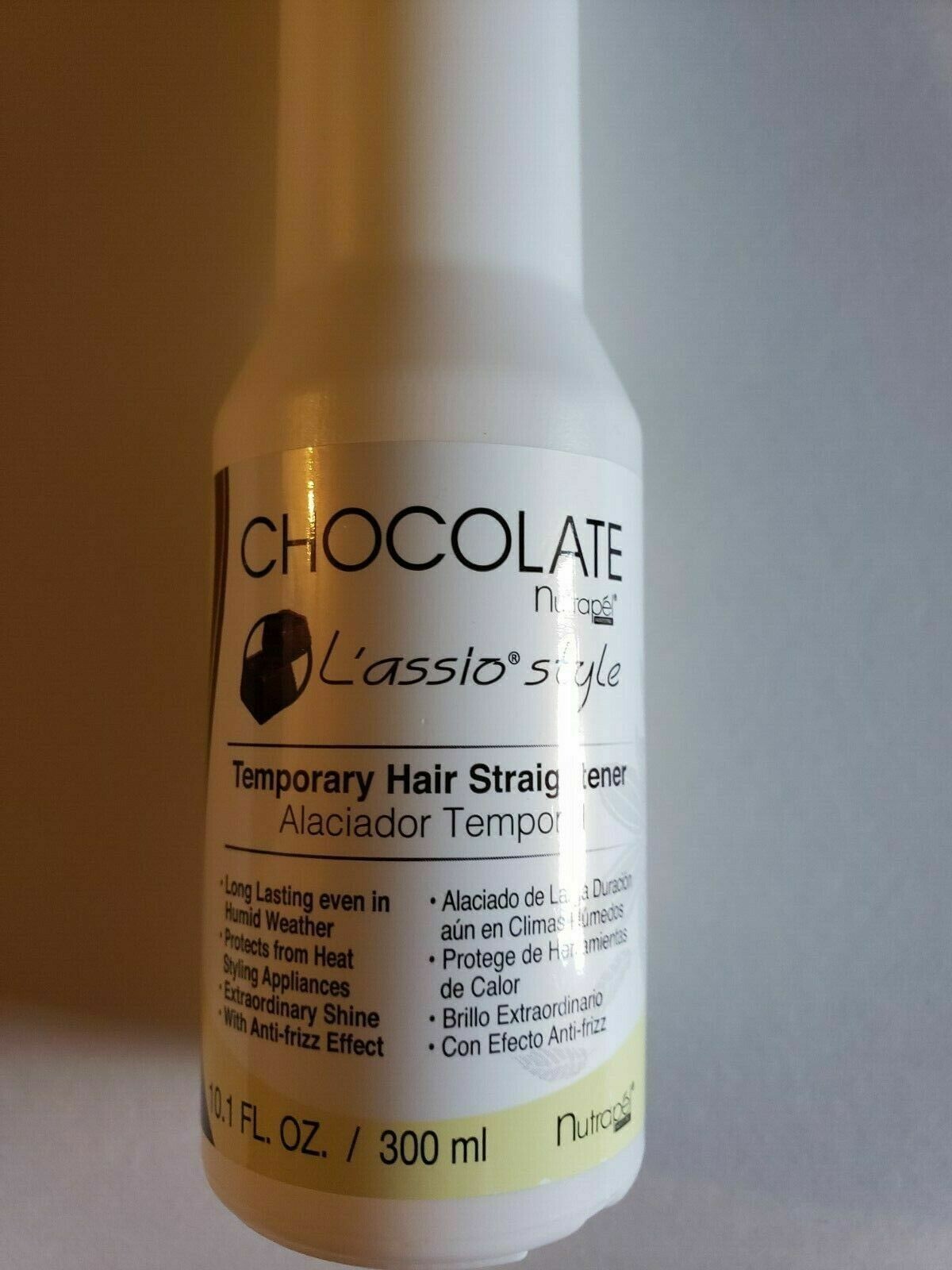 TEMPORARY HAIR STRAIGHTENER L’ASSIO STYLE CARE SHAMPOO 10.1OZ CHOCOLATE