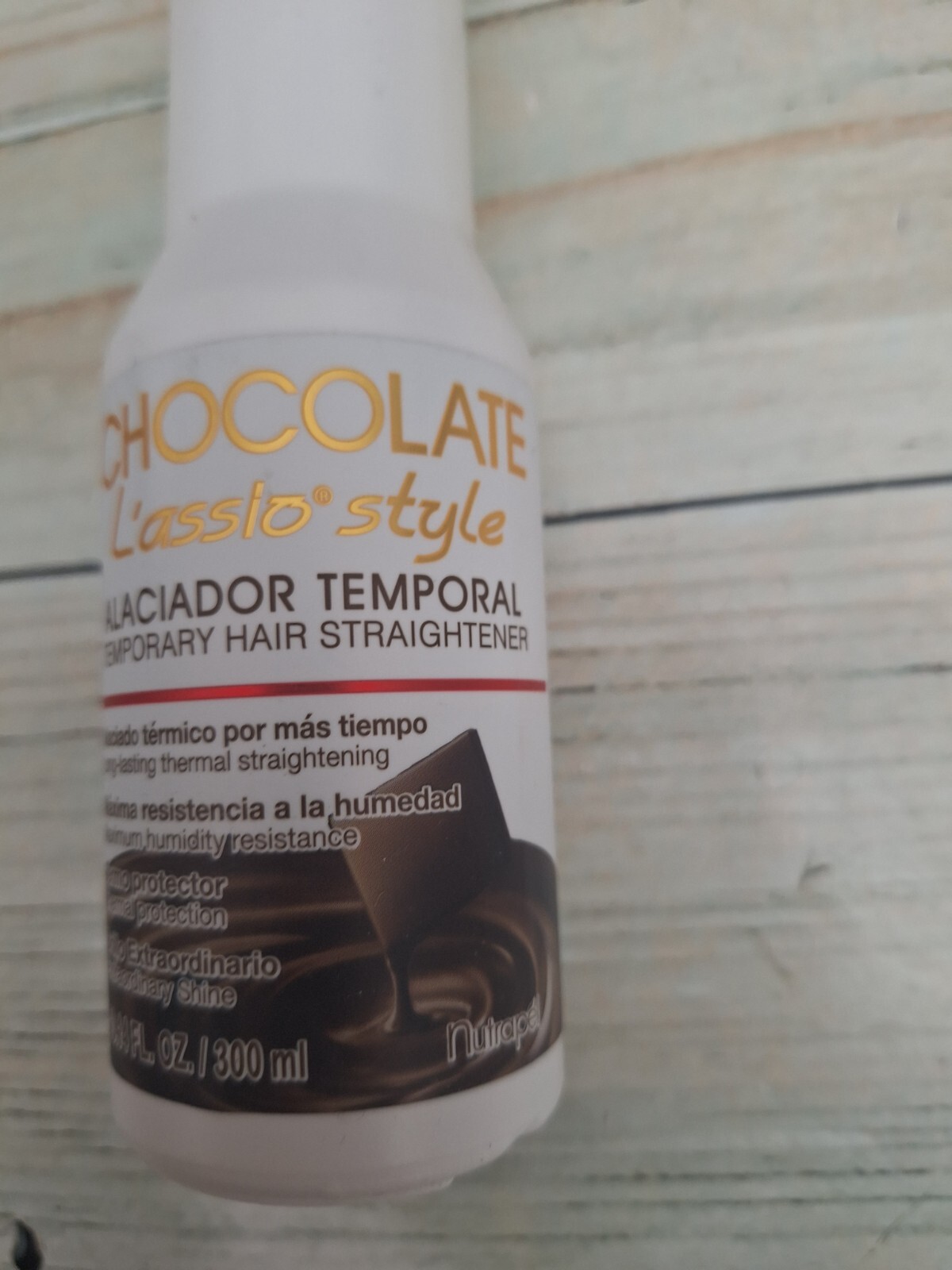TEMPORARY HAIR STRAIGHTENER L’ASSIO STYLE CARE SHAMPOO 10.1OZ CHOCOLATE