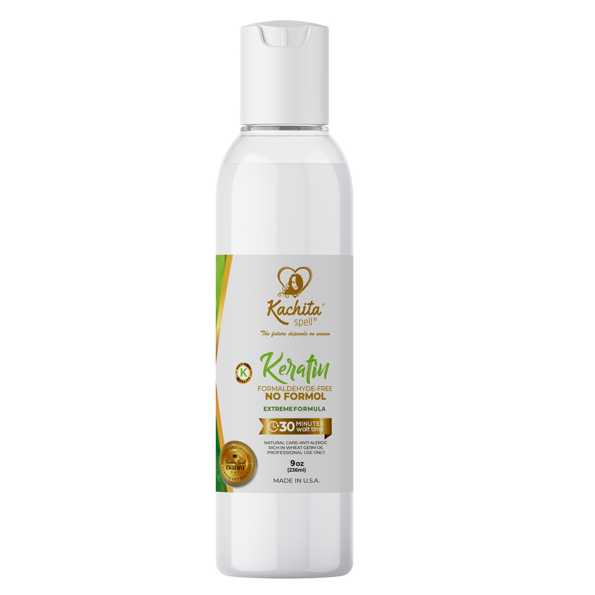 Kachita Spell Keratin FORMALDEHYDE FREE No Formol 8oz + HairBotox 16 oz